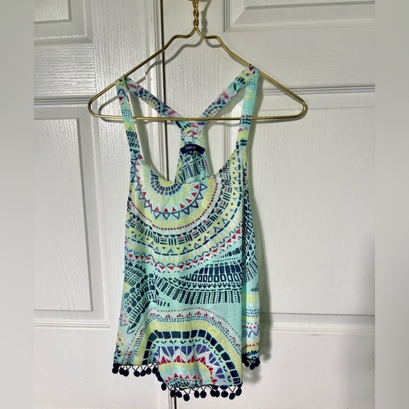 Ocean Drive, size Medium. Beach boho festival sheer tank. EUC - Picture 4 of 5